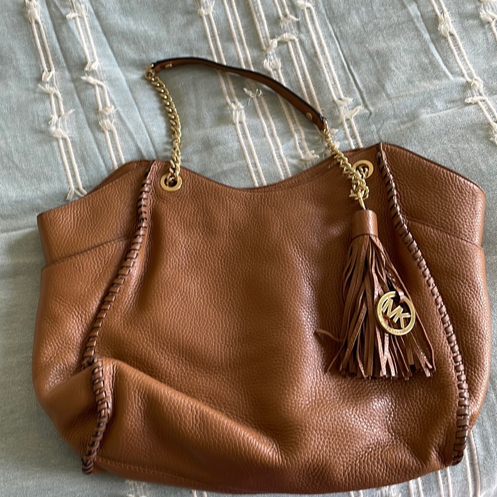 Camel colored purse
